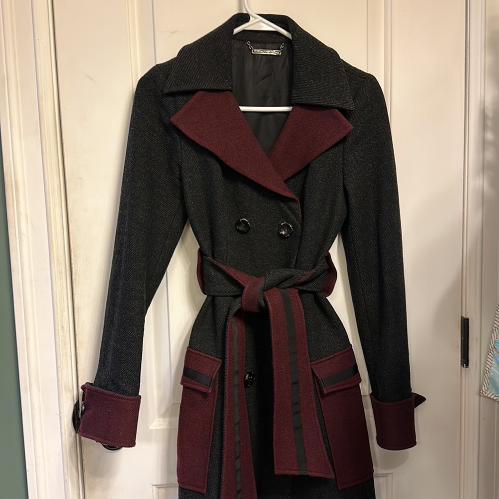 Diane Von Furstenberg Long Wool Coat